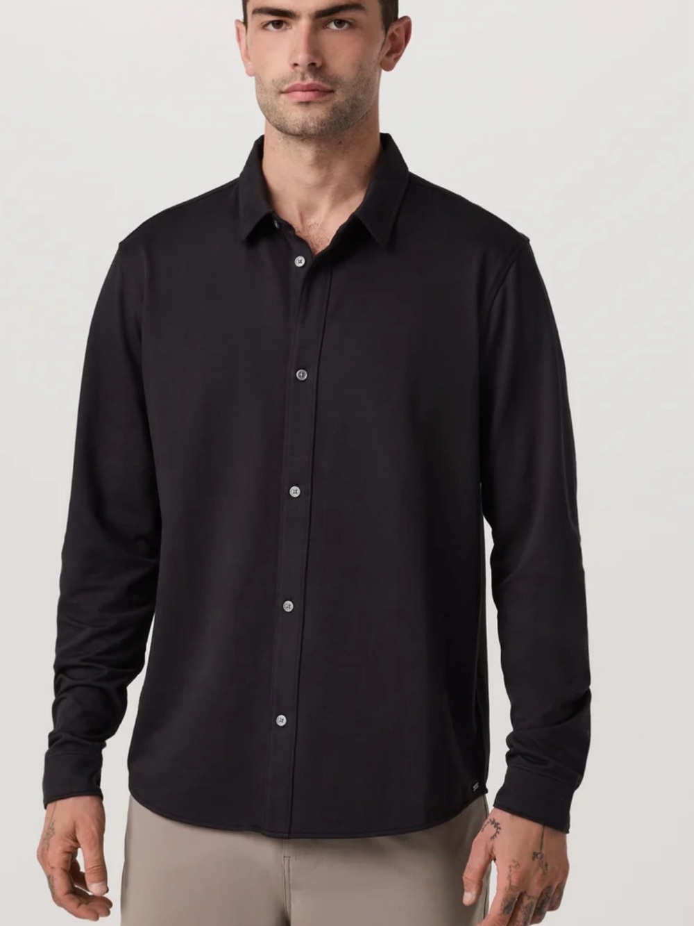 Vuori Men's Black Long-Sleeve Casual Button-Down Shirt NWT